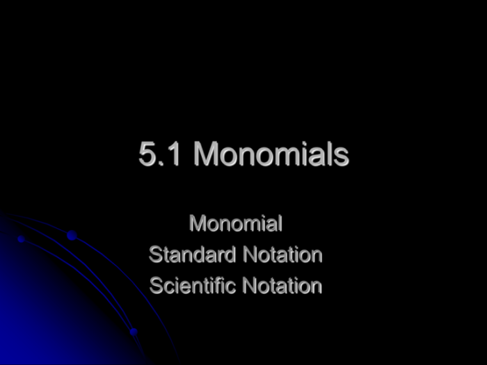 Which of these could not be a monomial