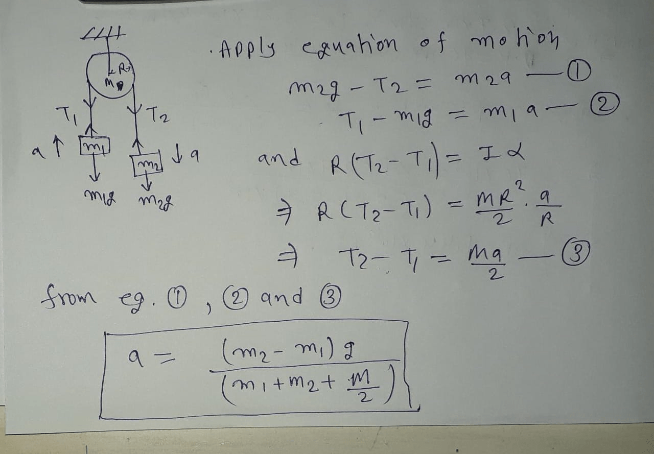 Find the ratio of the masses m1 m2