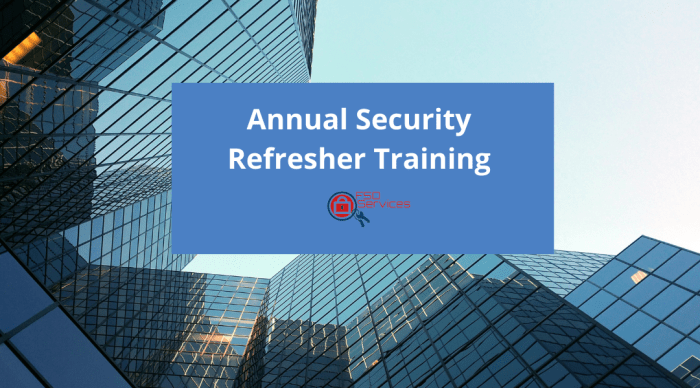 Annual security awareness refresher answers