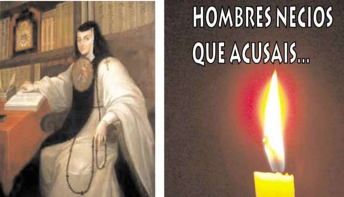 Sor juana inés dela cruz hombres necios