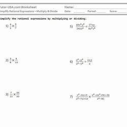 Simplifying rational expressions worksheet answers