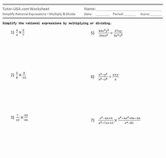 Simplifying rational expressions worksheet answers